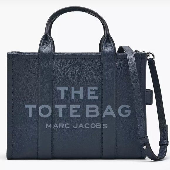 NEW MARC JACOBS medium tote bag dark blue color AUTHENTIC - Picture 1 of 7